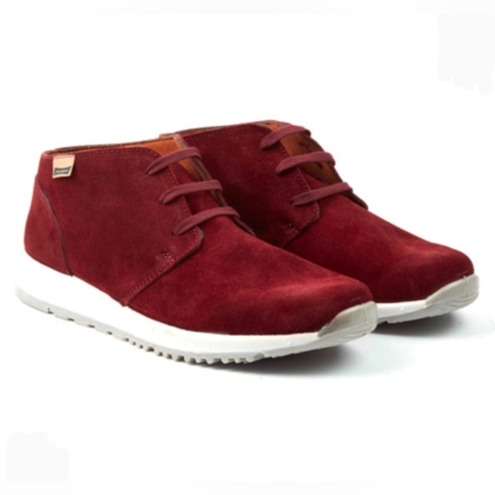 Maians Gti Bota Sneaker Chukka Boots in Burgundy Suede Uppers Size 41 EUC